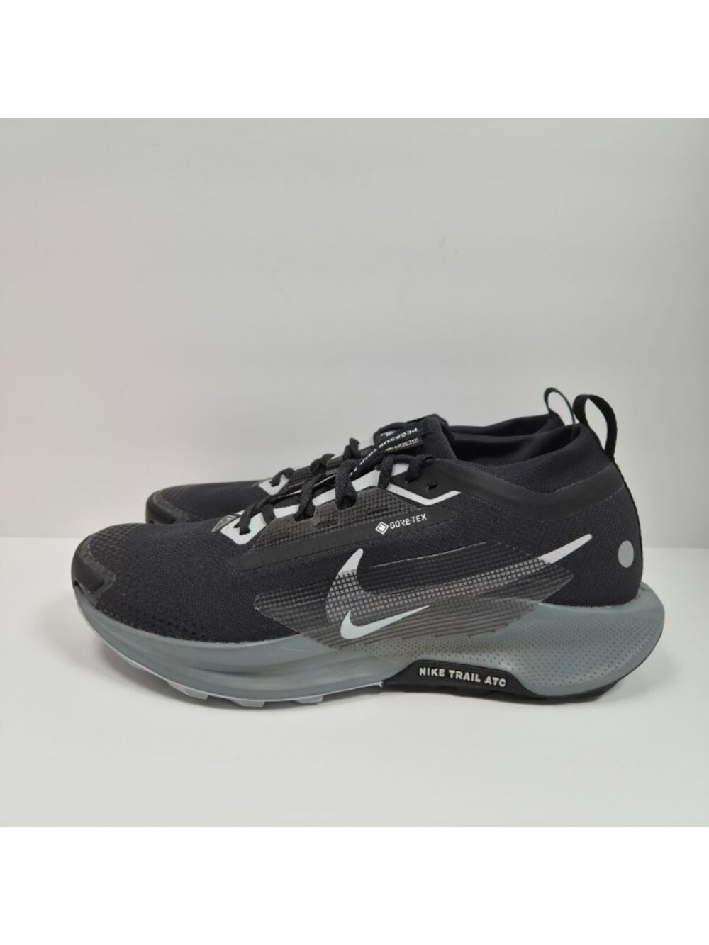 Nike Pegasus Trail 5 GORE-TEX Mens Black/Gray Running Shoes FQ0908-001 US Sz 10 - Picture 2 of 8